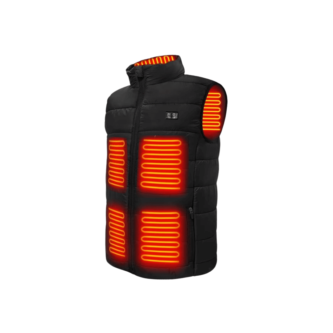 Alpenwarm HeatVest Pro – Beheizte Weste mit 9 Heiz-Zonen, USB-betrieben